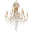 Crystorama Arcadia 12 Light Chandelier, Antique Gold - ARC-1909-GA-CL-MWP