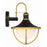 Crystorama Atlas 1 Light Outdoor Sconce, Black/Gold/White