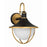 Crystorama Atlas 1 Light 60W Outdoor Sconce, Black/Gold/White