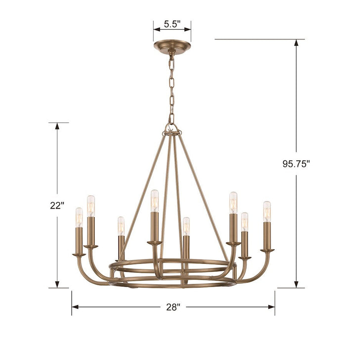 Crystorama Bailey 8 Light Chandelier