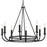 Crystorama Bailey 8 Light Chandelier, Matte Black - BAI-A2108-MK