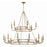 Crystorama Bailey 18 Light Chandelier, Aged Brass - BAI-A2109-AG