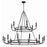 Crystorama Bailey 18 Light Chandelier, Matte Black - BAI-A2109-MK