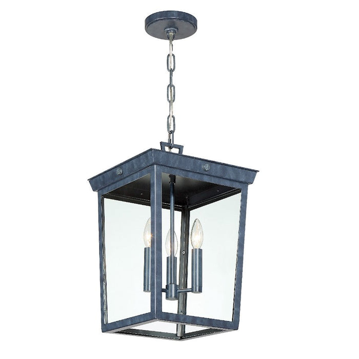 Crystorama Belmont 3 Light Pendant, Graphite