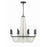 Crystorama Bella 8 Light Chandelier, Matte Black - BLA-10668-MK