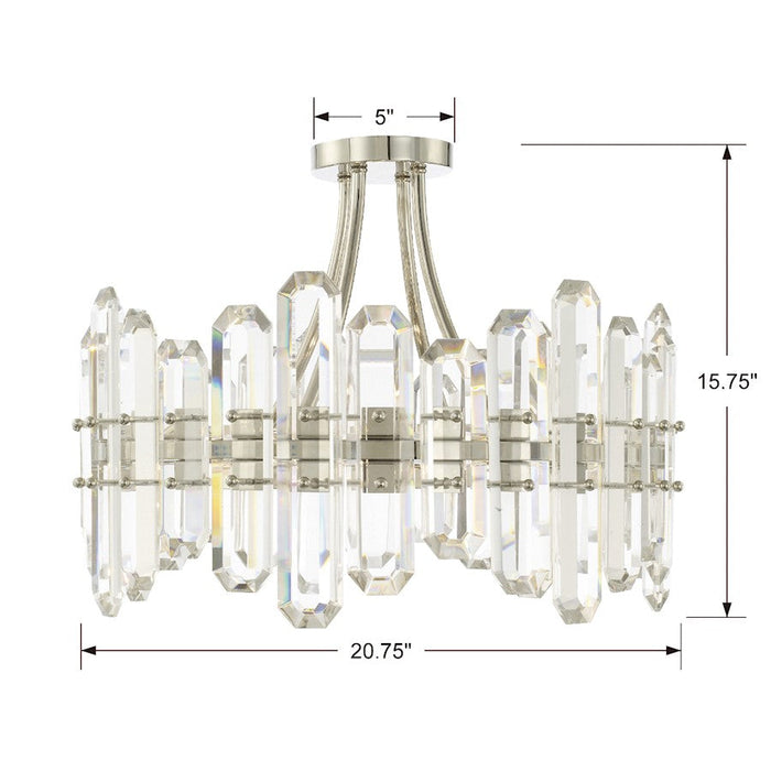 Crystorama Bolton 4 Light Ceiling Mount