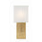 Crystorama Brent 1 Light 15" Sconce, Vibrant Gold