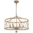 Crystorama Brixton 6 Light Chandelier, Burnished Silver - BRX-B7906-BS