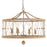 Crystorama Brixton 6 Light Chandelier, Burnished Silver