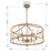 Crystorama Brixton 6 Light Chandelier, Burnished Silver