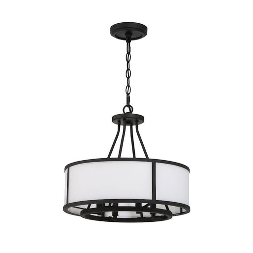 Crystorama Bryant Chandelier, Black Forged