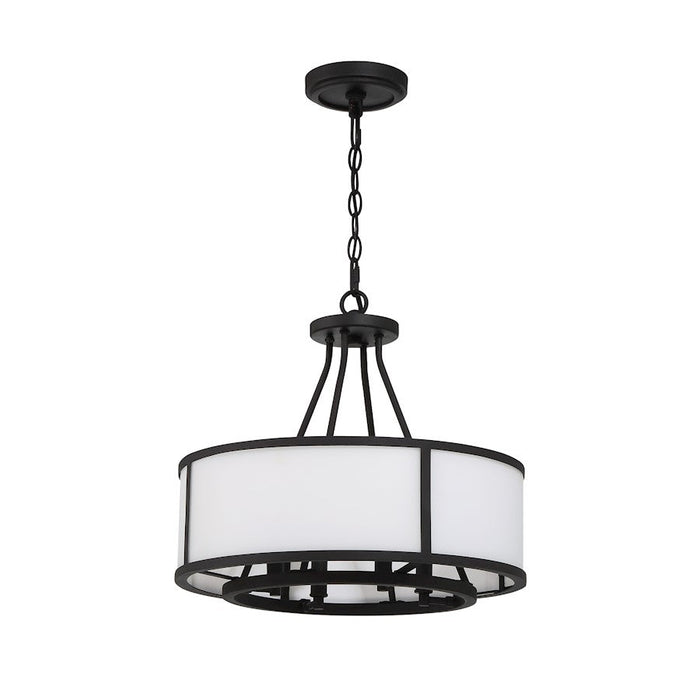 Crystorama Bryant Chandelier, Black Forged