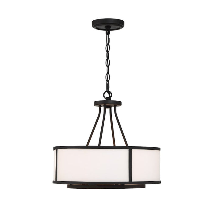 Crystorama Bryant Chandelier, Black Forged