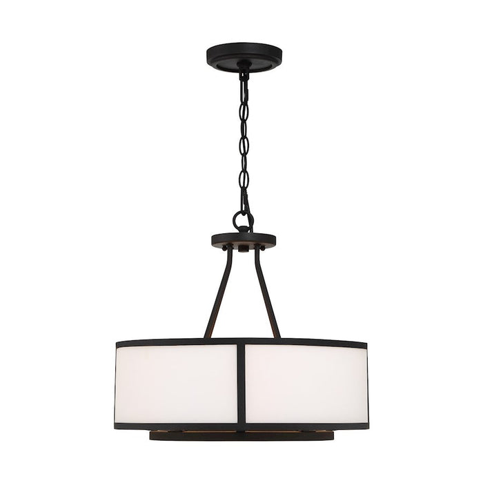 Crystorama Bryant Chandelier, Black Forged