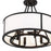 Crystorama Bryant Chandelier, Black Forged