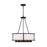 Crystorama Bryant Chandelier, Black Forged