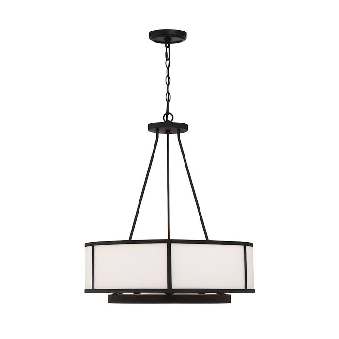 Crystorama Bryant Chandelier, Black Forged