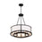 Crystorama Bryant Chandelier, Black Forged