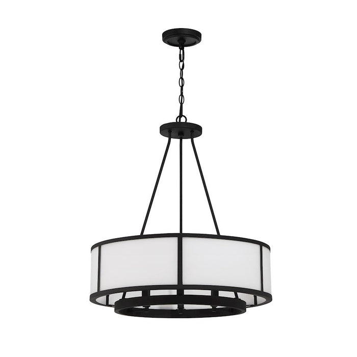 Crystorama Bryant Chandelier, Black Forged