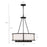 Crystorama Bryant Chandelier, Black Forged