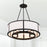 Crystorama Bryant Chandelier, Black Forged