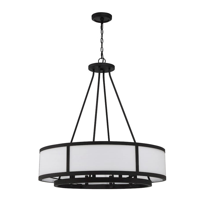 Crystorama Bryant Chandelier, Black Forged