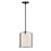 Crystorama Carlyn 1 Light Pendant, Black/White - CAR-9201-BK