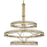 Crystorama Clover 24 Light Chandelier, Aged Brass - CLO-8000-AG