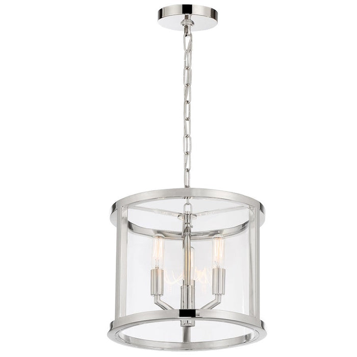 Crystorama Devon Lantern, Polished Nickel