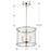 Crystorama Devon Lantern, Polished Nickel