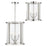 Crystorama Devon 4 Light Lantern, Polished Nickel - DEV-B8004-PN