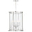 Crystorama Devon 6 Light 18" Lantern, Polished Nickel - DEV-B8006-PN