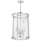 Crystorama Devon 6 Light Lantern, Polished Nickel