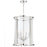 Crystorama Devon 6 Light Lantern, Polished Nickel