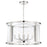 Crystorama Devon 6 Light Lantern, Polished Nickel