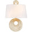 Crystorama Doral 2 Light 9" Wall Mount, Renaissance Gold - DOR-B7702-RG