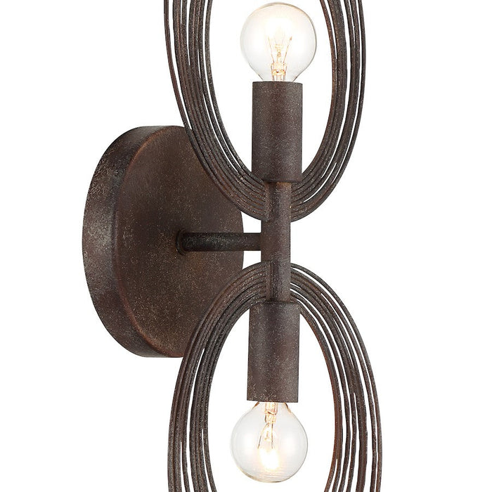 Crystorama Doral 2 Light Wall Mount