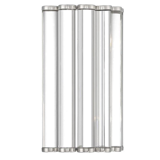 Crystorama Elliot 2 Light Wall Mount, Polished Nickel - ELL-B3002-PN