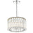 Crystorama Elliot 4 Light Pendant, Polished Nickel