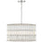 Crystorama Elliot 6 Light Chandelier, Polished Nickel