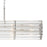 Crystorama Elliot 6 Light Linear Chandelier, Polished Nickel