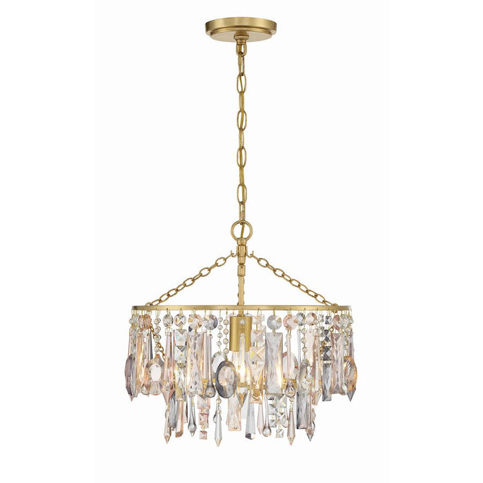 Crystorama Elsa 1 Light Pendant, Antique Gold - ELS-7100-GA