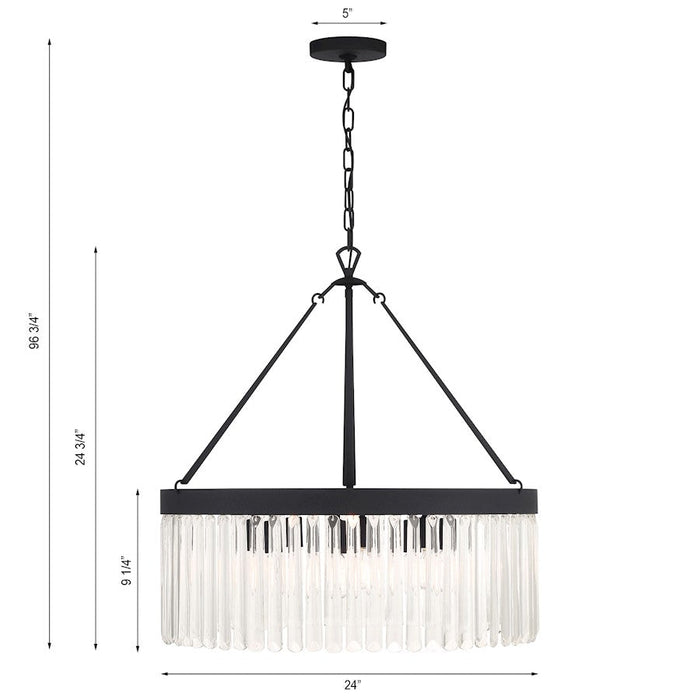 Crystorama Emory 8 Light Chandelier