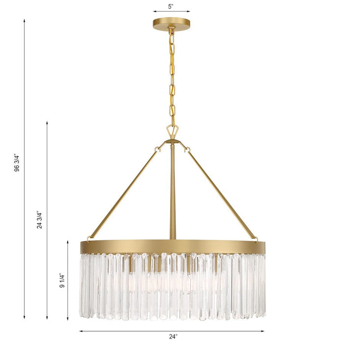 Crystorama Emory 8 Light Chandelier