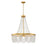 Crystorama Fiona 4 Light Chandelier, Antique Gold with Beads