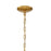 Crystorama Fiona 4 Light Chandelier, Antique Gold with Beads