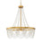 Crystorama Fiona 4 Light Chandelier, Antique Gold/White Beads - FIO-A9104-GA-WH