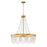 Crystorama Fiona 4 Light Chandelier, Antique Gold with Beads