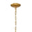 Crystorama Fiona 4 Light Chandelier, Antique Gold with Beads