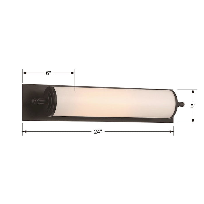 Crystorama Foster 24" 1 Light Wall Mount